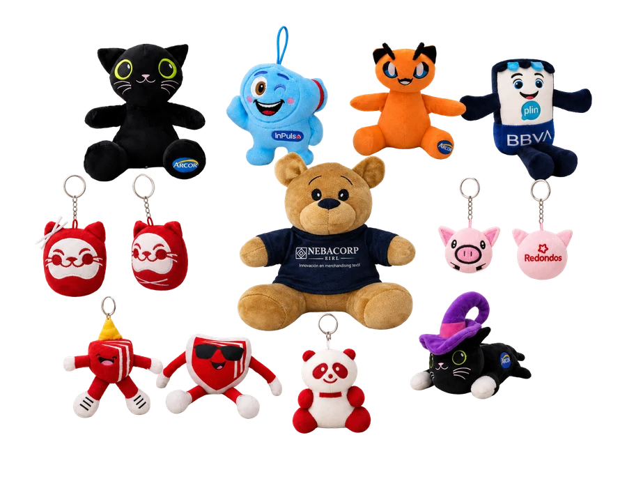 Peluches corporativos personalizados